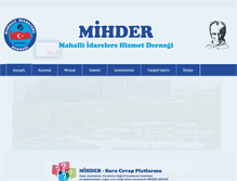 Tablet Screenshot of mihder.org.tr